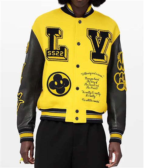 louis vuitton supreme varsity jacket|Louis Vuitton varsity jacket men.